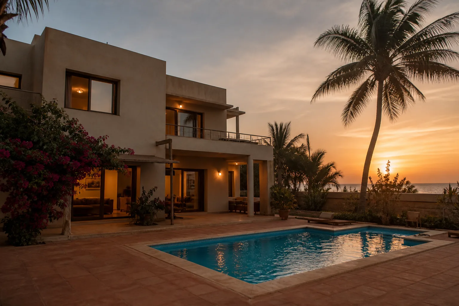 Villa contemporaine avec piscine à Saly